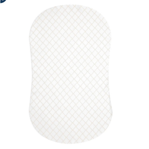 HALO - BassiNest Fitted Sheet 100% Cotton | Nautical Net - cream/gray