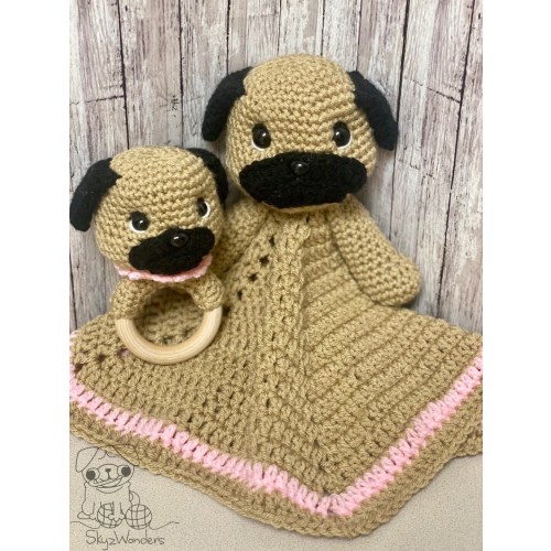 Pug Lovey Security Blanket