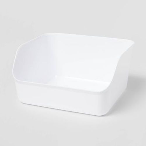 Large Open Front Flexible Storage Bin White - Brightroom™