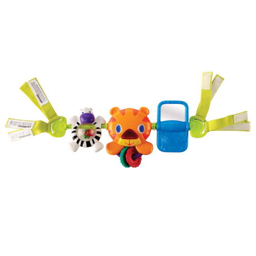 Bright Starts Take Along Musical Baby Carrier Toy Bar with Activity Toys for Newborns