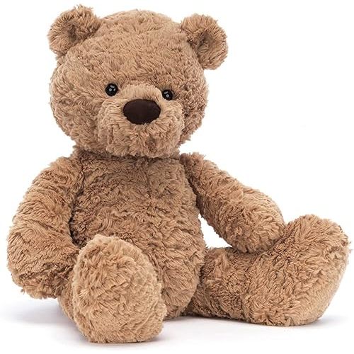 Jellycat Bumbly Bear Stuffed Animal, Medium 16.5 inches - Teddy Bear Plush Toy - Classic Children's Gift