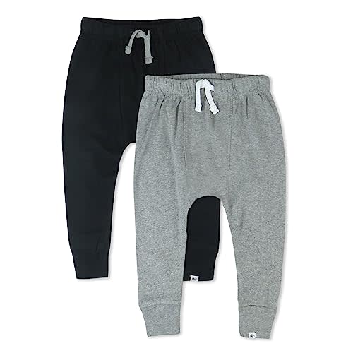HonestBaby Honest Pants Joggers Pull on 100% Organic Cotton for Infant Baby and Toddler, Boys, Girls, Unisex
