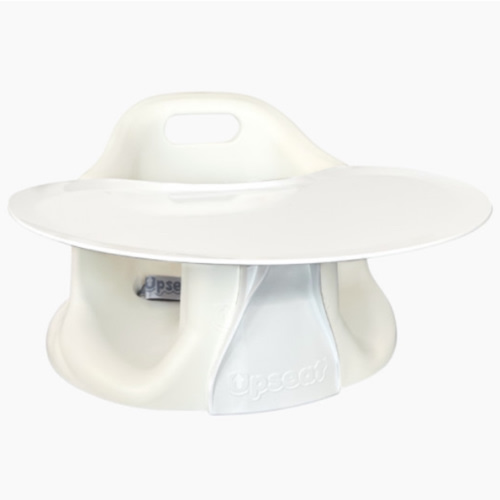 Upseat Baby Floor & Booster Seat with Tray - Coconut