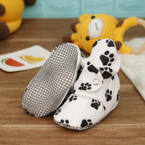 Cotton Baby Booties, Dog Paw Organic Baby Shoes, Cute Baby Boots, Non Skid Baby Socks, Newborn Items, Soft Sole Shoes for Baby Boy, Girl