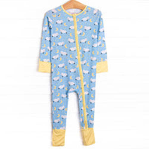 Barnyard Bedtime Bamboo Zippy Pajama, Green – Stitchy Fish