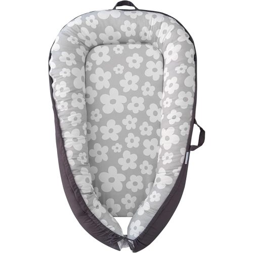 Baby Lounger for Newborn,100% Cotton Breathable & Soft Baby Nest (0-24 Months), Portable Infant Lounger Baby, Newborn Lounger Pillow, Snuggle me Lounger, Baby Lounger Pillow