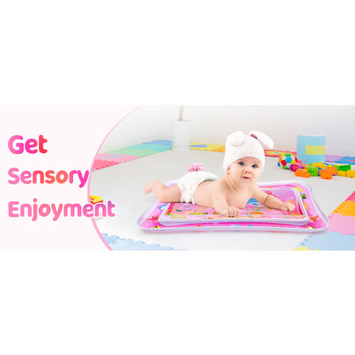 Yeeeasy Kids' Indoor Climbers & Play Structures, Christmas Baby Gifts Tummy Time Water Mat for Girl, Baby Girl Toys for 3,6,9 Months, Baby Girl Stuff - New Pink