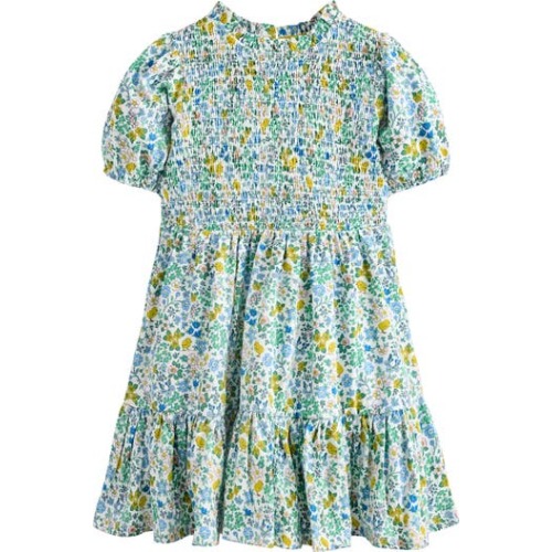 Kids' Aurora Twirly Smocked Bodice Cotton Dress