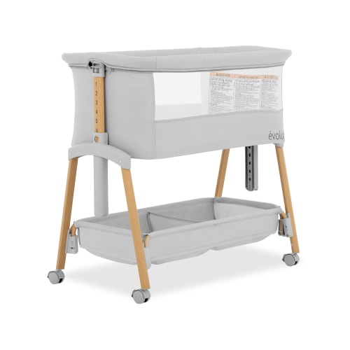Evolur Lullaby Portable Bassinet with wheels