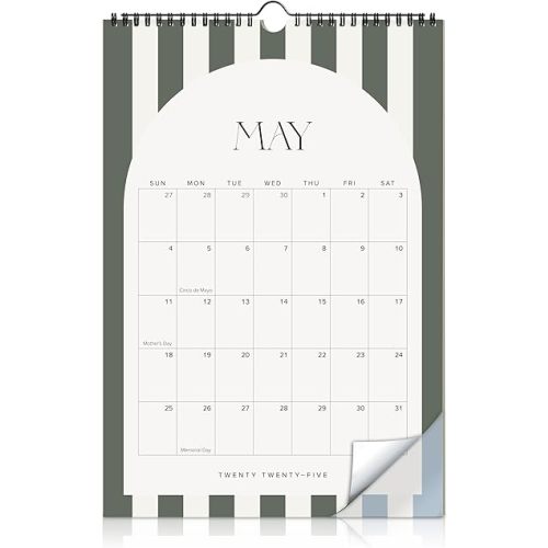 Aesthetic 2025-2026 Wall Calendar - Runs from May 2025 Until December 2026 - The Perfect Modern Calendar Planner for Easy Organizing