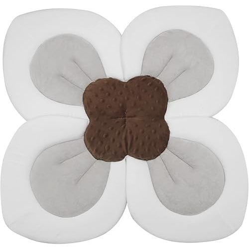 PandaEar Baby Bath Pad for Infant Newborn | Soft Flower Petals for Sink Bathtub Essentials Shower Gift (Pink)