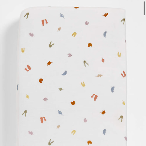 Supersoft Forest Animals Organic Cotton Baby Crib Fitted Sheet