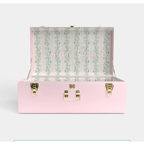 Grand Classic Trunk - Pink - Darling Dogwood / Embroidery