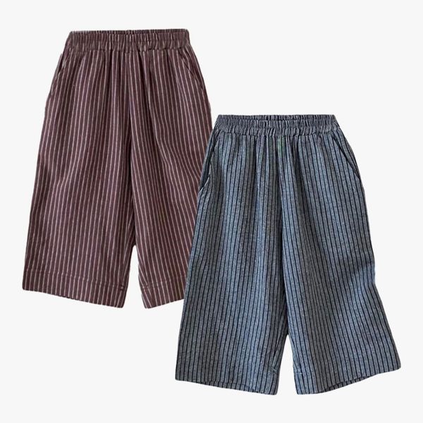 Ashmyova Casual Pants 2Pcs (12-24 months, grey/coffee)