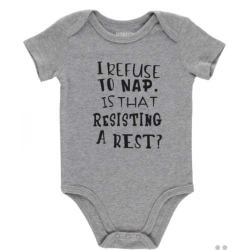 MONKEY BARS Infant Boy's Attitude Onesie, English