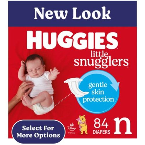 Huggies Newborn Size, 84 Ct, Little Snugglers Baby Diapers