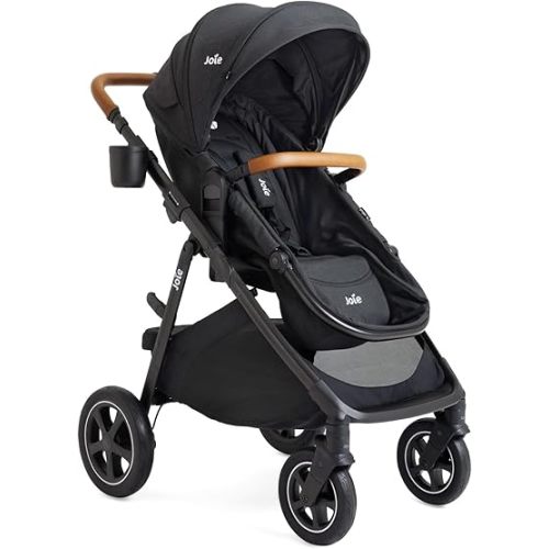 Joie Baby Ginger DLX Stroller, 4-in-1 All-Terrain Pramette Stroller (Shale)
