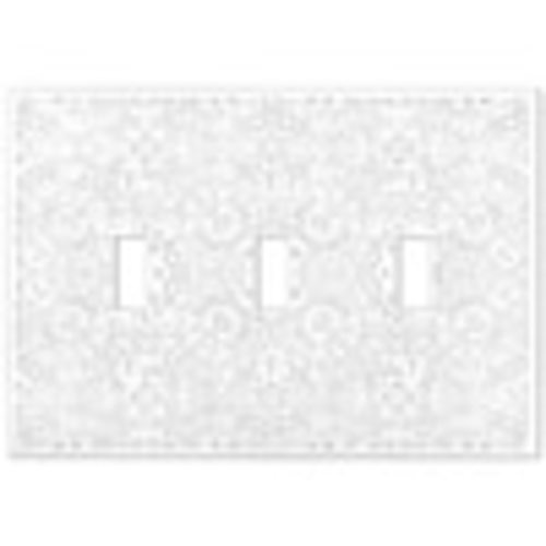 AMERELLE Momfort 3 Gang Toggle Metal Wall Plate - White 73TTTW