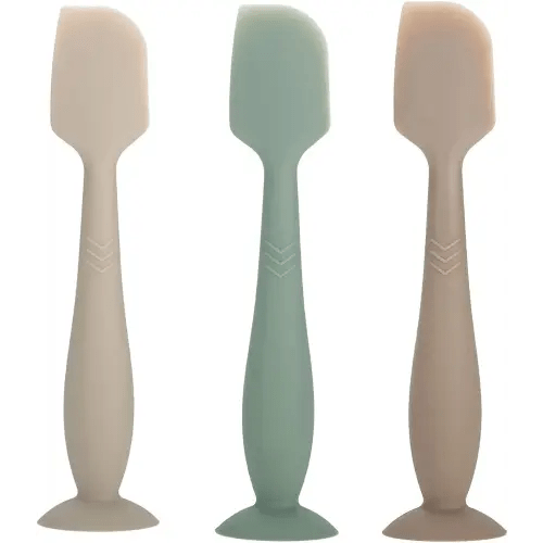 Baby Diaper Cream Spatula - Baby Diaper Rash Cream Applicator for Butt Paste Diaper Cream - Newborn Baby Essentials (gray, green, brown)