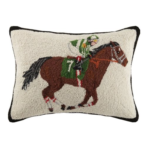 Mary Lake Thompson Equestrian Racer 100% Cotton Lumbar Pillow | Wayfair