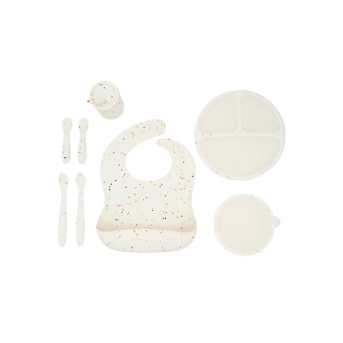 Silicone Baby Feeding Set, Develops Self Feeding Skills, BPA-Free, 8-Piece