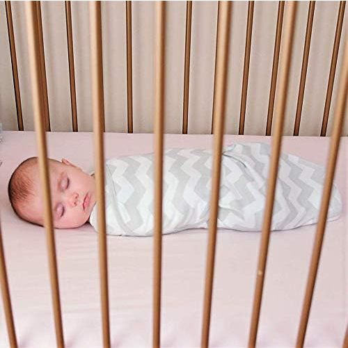 Comfy Cubs Easy Swaddle Blanket, 3 Pack - 100% Cotton Newborn Wrap, Small for 0-3 Months Infants, with Adjustable Velcro, Breathable and Durable Sleep Sack for Babies - Grey
