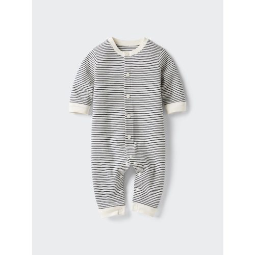 Baby Ribbed One Piece Long Sleeve Outfit | UNIQLO AU