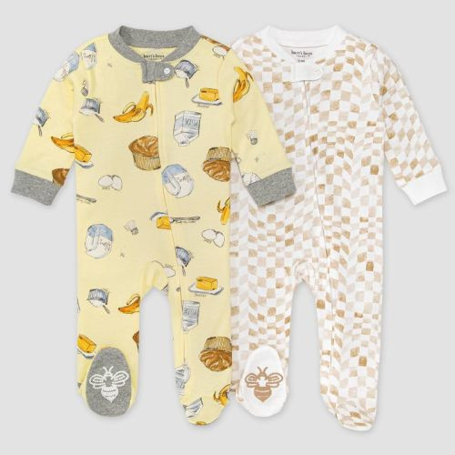 Burt's Bees Baby® 2pk Banana Muffin & Wavy Sleep N' Play - Light Yellow, Size: 3-6M