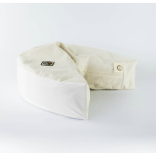 organic nesting pillow in vanilla bean