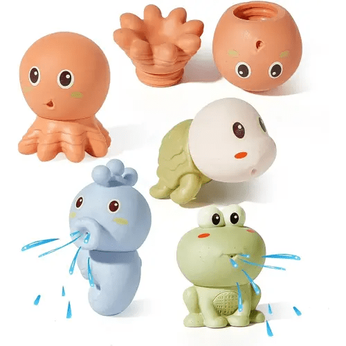 Mold Free Animal Bath Toys for Toddlers/ Infants 6 - 12- 18 Months, Non Toxic Baby Bath Toys, Bath Toys for Kids Ages 1-3
