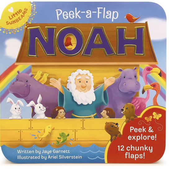 Peek-a-Flap Noah - Children's Lift-a-Flap Board Book Gift for Easter, Christmas, Communion, Baptism (Little Sunbeams)