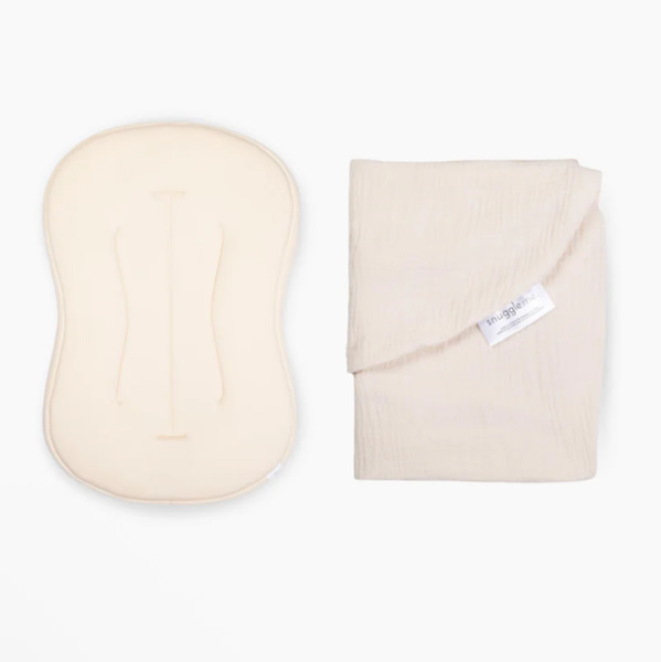 Lounger Curve + Muslin Cover Set | Natural