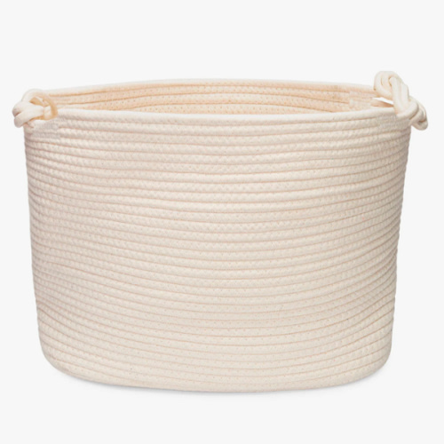 Parker Baby Co. Rope Cube Storage Basket - White