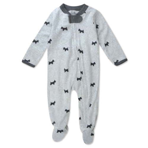 Honest Baby Clothing Organic Cotton Boy/Girl Long Sleeve Sleep N Play, Newborn to 9 Months