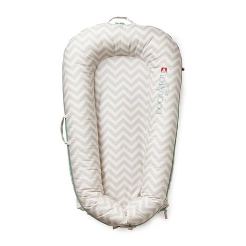 DockATot™ Deluxe Dock - Silver Lining (Chevron)