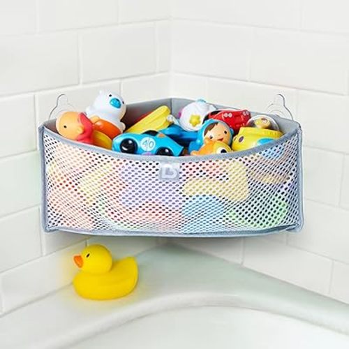 Munchkin® High 'n Dry™ Corner Bath Toy Organizer and Storage, Grey