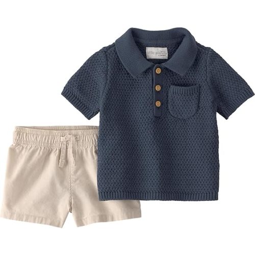 little planet by carter's unisex-baby 2-piece Shorts Set Made With Organic Cotton