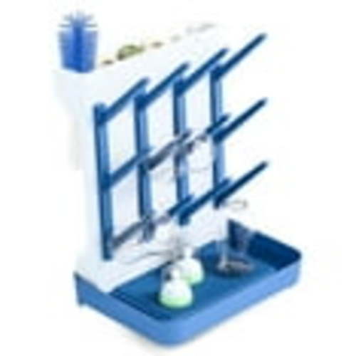 Smasener Baby Bottle Drying Racks, Large Vertical Bottle Drying Racks, Space-Saving Vertical Drying Racks for Cleaning Bottles and Pump Parts (Blue)