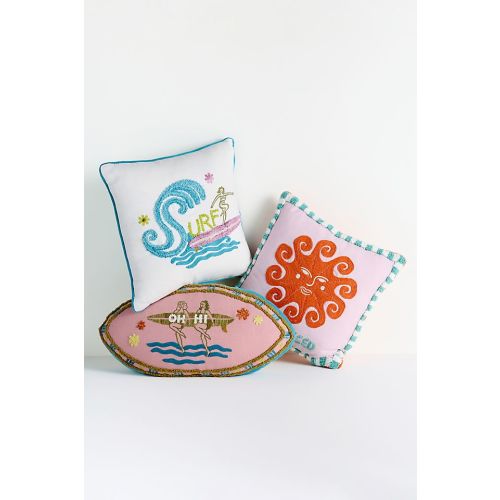Allani Cotton Indoor/Outdoor Hand-Tufted Pillow