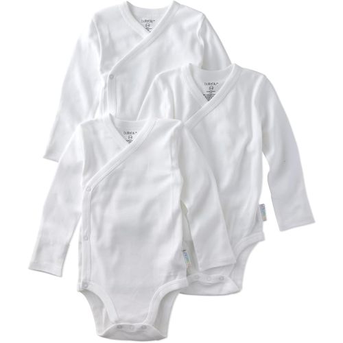 0-3 Month unisex-baby Sterling 3-pack Kimono Bodysuits 100% Organic Cotton Side Snap for Baby Boys & Girls