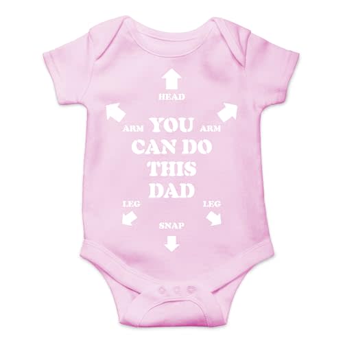 AW Fashions You Can Do This Dad Baby Bodysuit Cute Inspirational Newborn Outfit Infant Boy Girl Clothes