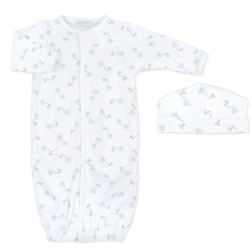 Worth the Wait Printed Converter and Hat Set - Blue