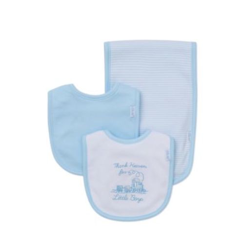 3-Piece Thank Heaven Bibs and Burp Cloth Set