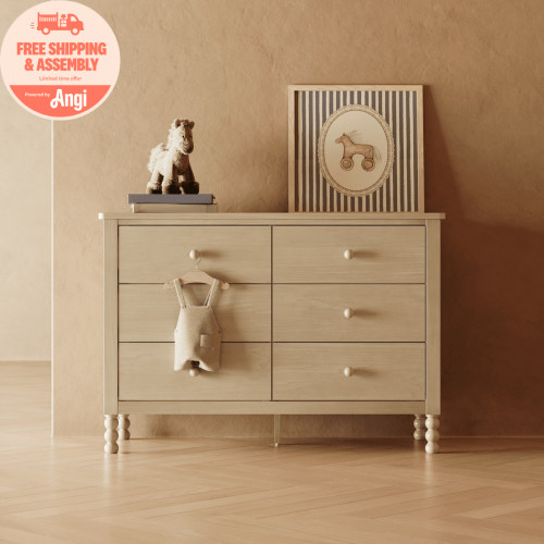 Art of Nursery by Storkcraft Rio 6 Drawer Nursery Dresser - Driftwood