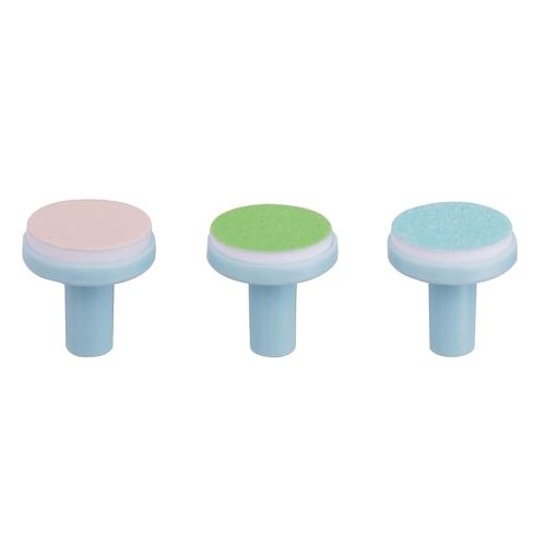 Little Martin's: Baby Electric Nail Trimmer - Replacement Heads - Blue 3pc Pack - Interchangeable Pads, Finger & Toenail Filing, Infant & Kid Safe
