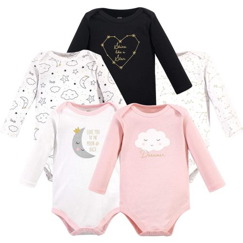 Hudson Baby unisex-baby Cotton Long-sleeve Bodysuits