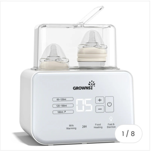8-in-1 Baby Bottle Warmer, Fast Heating with Timer