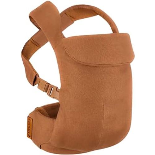 WildBird - Aerial Carrier - 7 to 45 lbs - for Moms, Dads & Caregivers - 100% Natural European Linen Fibers - Versatile & Adjustable - Small Size - Willow Fabric
