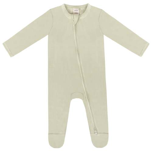 Zippered Footie in Sage