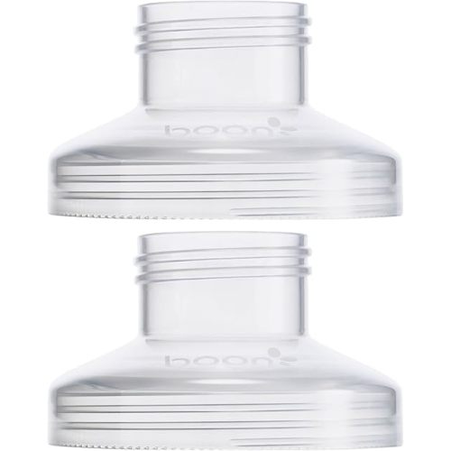 Boon Nursh Medium Neck Breast Pump Adaptor - Works with Medela Breast Pumps - Compatible Nursh Bottles - Breastfeeding and Bottle-Feeding Essentials - 2 Count